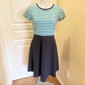 Talbots Navy Stripe Dress